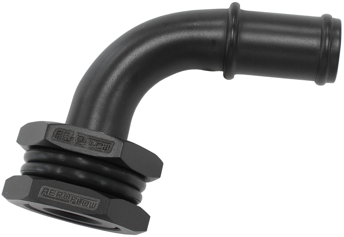 Turbo Drain Bulkhead  90°With 5/8" Barb