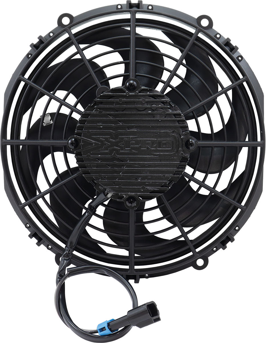 Aeroflow 10" Brushless Electric Fan, Pusher Type with Curved Blades  1500 CFM Rating. Non Reversable