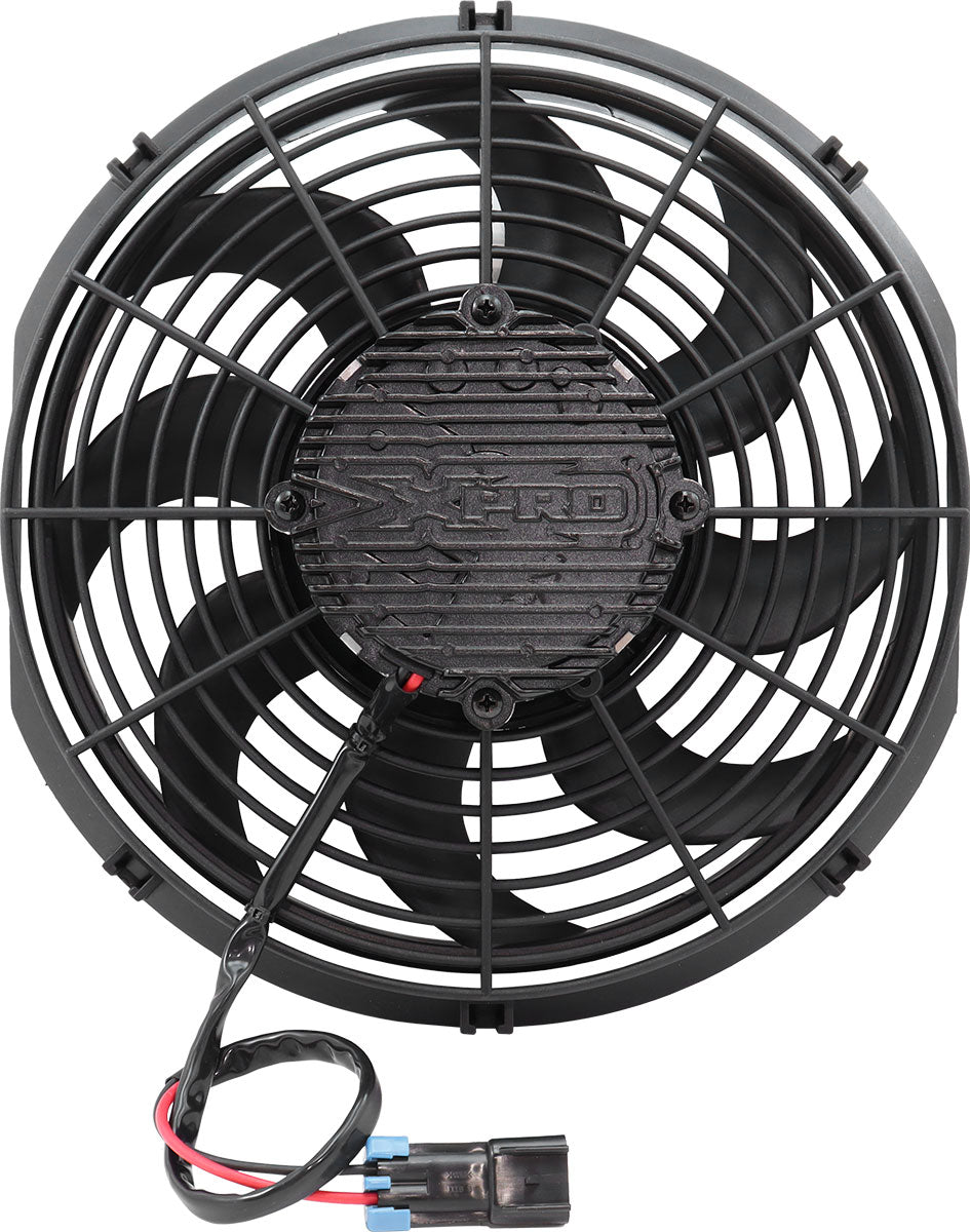 Aeroflow 12" Brushless Electric Fan, Pusher Type with Curved Blades  2000 CFM Rating. Non Reversable
