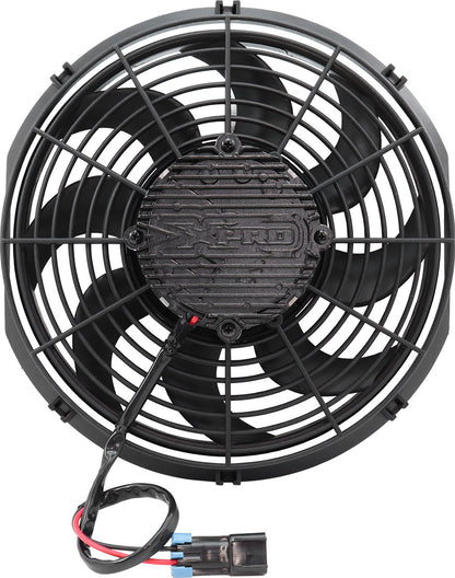 Aeroflow 12" Brushless Electric Fan, Pusher Type with Curved Blades  2000 CFM Rating. Non Reversable