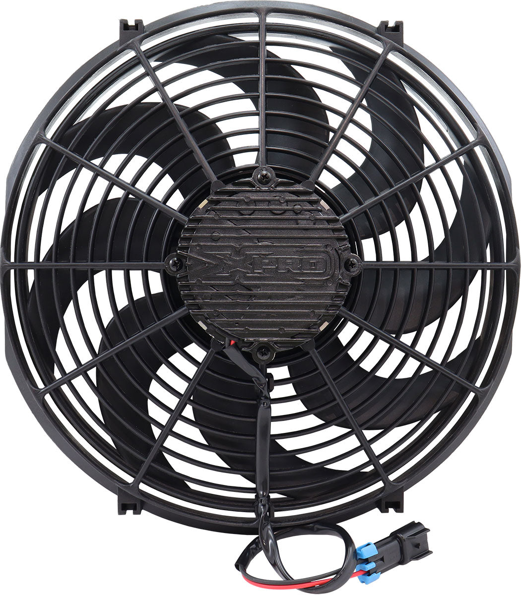Aeroflow 14" Brushless Electric Fan, Pusher Type with Curved Blades  2500 CFM Rating. Non Reversable