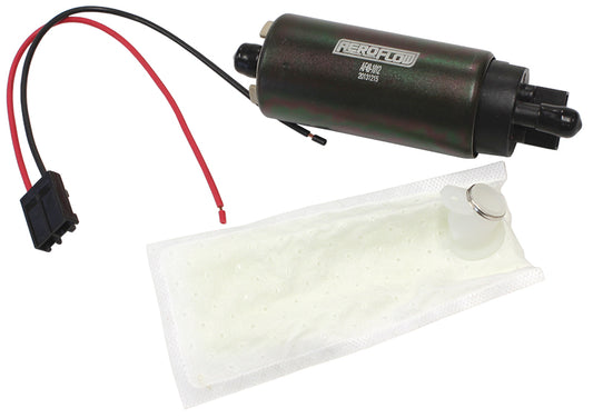 EFI Electric In-tank Fuel Pump 500 HP   Screen Inlet, 5/16" Barb Outlet, 180 lph@3 bar, with harness, similar to GSS342