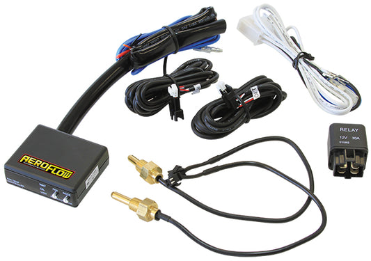 Adjustable Electric Fan Controller   With LED Display for Water & Oil Temperatures and Voltage