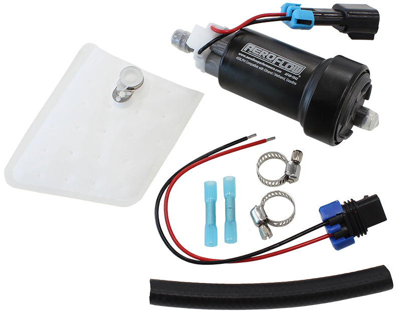 E85 450 LPH Hi-Flow In-Tank Pump   113.6 GPH (450 LPH) @ 29 Psi, Screen Inlet, 3/8" (9.6mm) Barb Outlet