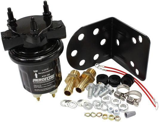 Compact Black 100 GPH Electric Fuel Pump 14 psi  Female 3/8" NPT threads