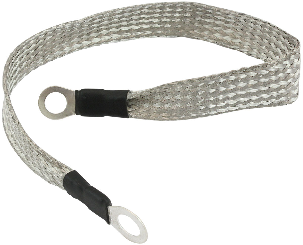 Aeroflow Ground/Earth Strap - 400mm Long   5/16" and 3/8"Eyelet