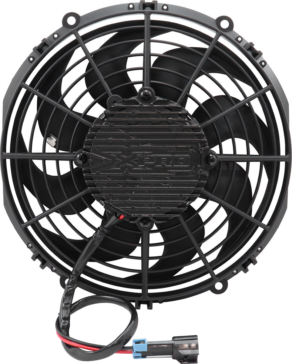 Aeroflow 10" Brushless Electric Fan, Puller Type with Curved Blades  1500 CFM Rating. Non Reversable