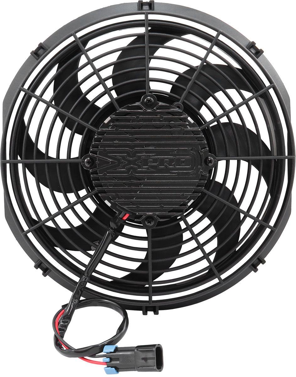 Aeroflow 12" Brushless Electric Fan, Puller Type with Curved Blades  2000 CFM Rating. Non Reversable