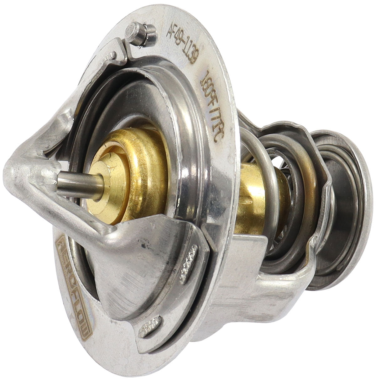 Aeroflow Mitsubishi Evolution 5-7 Hi-Flow Thermostat, 160Â°F (71Â°C)   160Â°F Opening Temperature Rating, Made From Copper/Steel