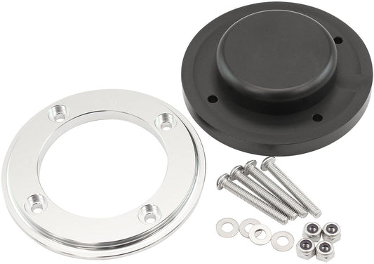 Aeroflow Ignition Wire Firewall Grommet Blank Kit - Silver Face  No Holes Drilled Out
