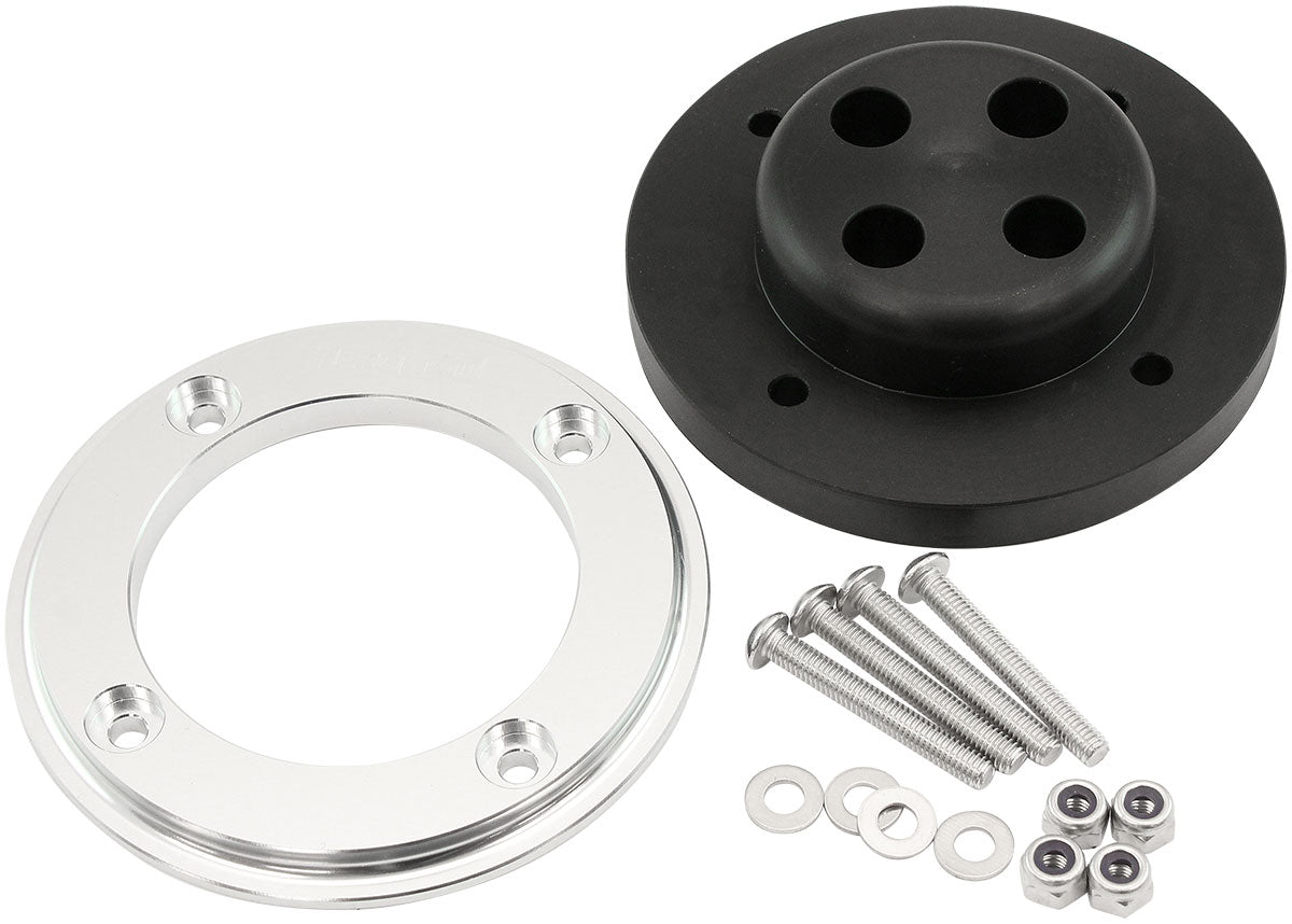 Aeroflow Ignition Wire Firewall Grommet 4 Cylinder Kit - Silver Face  Suit 4 x 8.5mm Spark Plug Wires