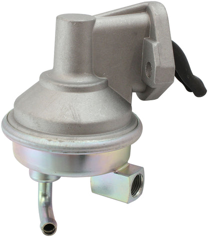 Aeroflow Small Block Chev Mechanical Fuel Pump   No Vapor Return, Zinc Plate Silver Finish