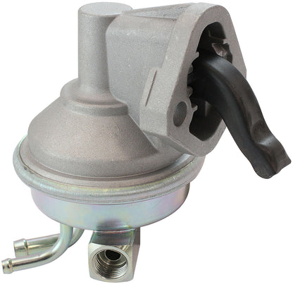 Aeroflow Small Block Chev Mechanical Fuel Pump   Vapor Return, Zinc Plate Silver Finish