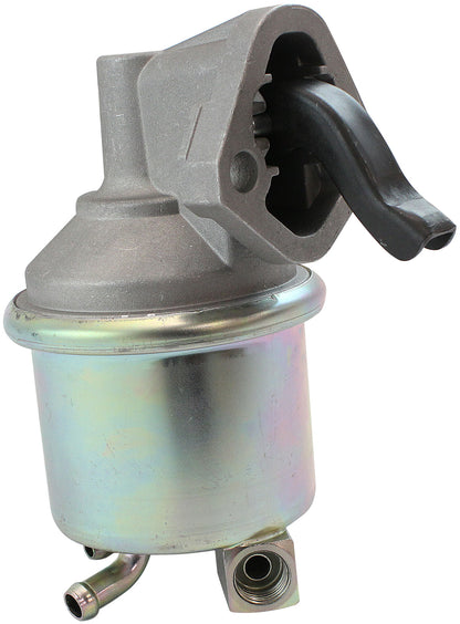 Aeroflow Big Block Chev 454 Mechanical Fuel Pump   Zinc Plate Silver Finish