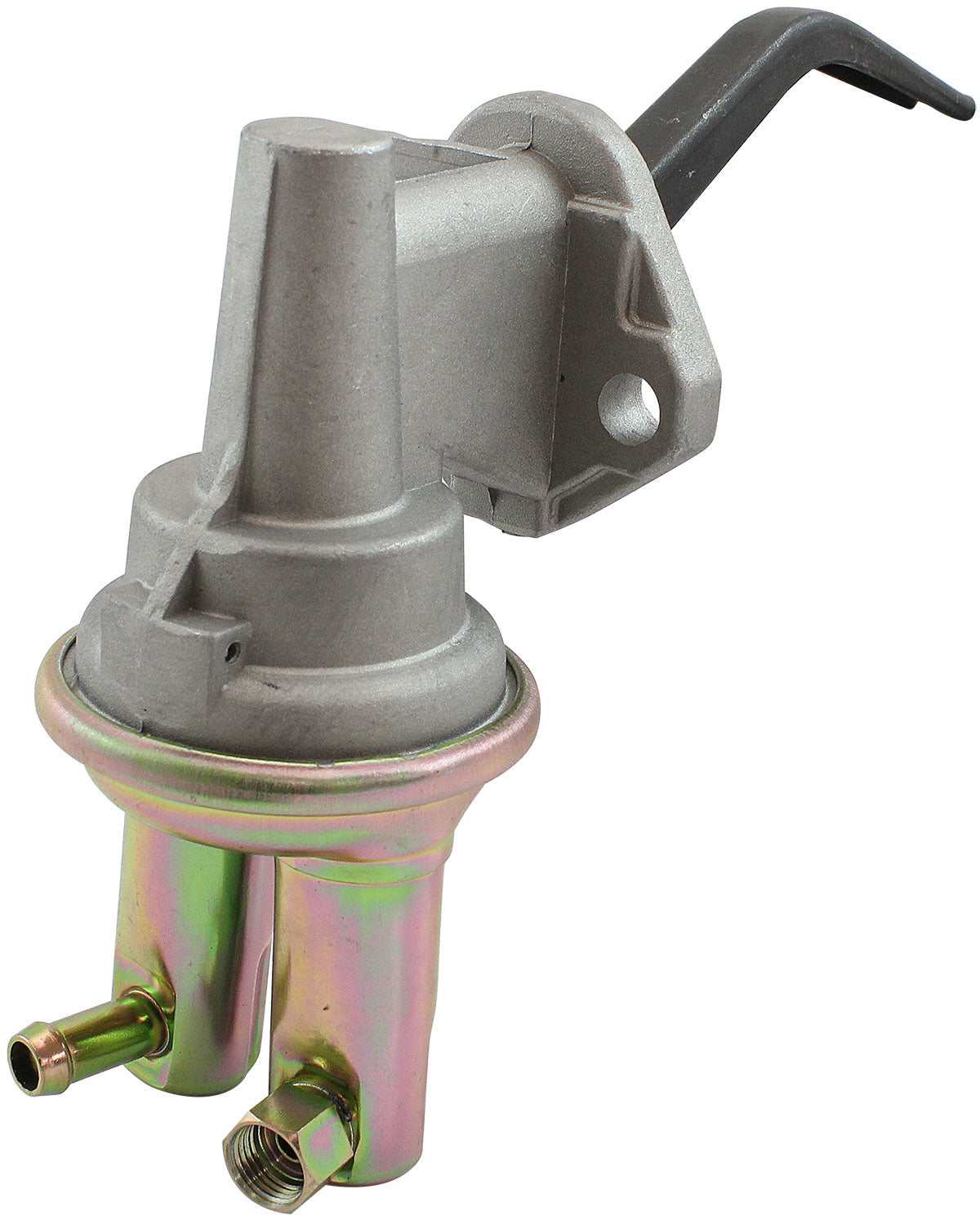 Aeroflow Small Block Ford Windsor 351 Mechanical Fuel Pump   Zinc Plate Silver Finish