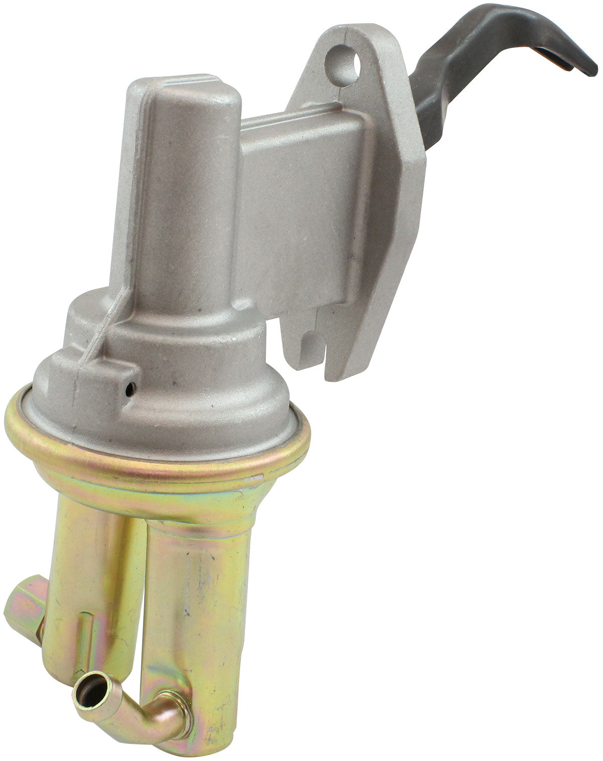 Aeroflow Ford Cleveland 351 Mechanical Fuel Pump   Ford F150 / Bronco Style, Zinc Plate Silver Finish