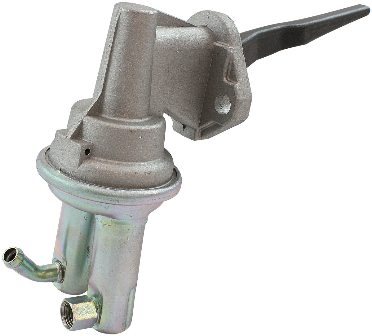 Aeroflow Big Block Ford Mechanical Fuel Pump   429-460, Zinc Plated Silver Finish