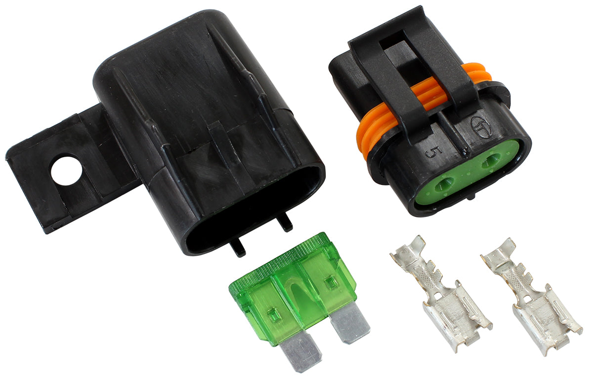 Weatherpack Fuse Holder  Includes 30amp Blade Style Fuse