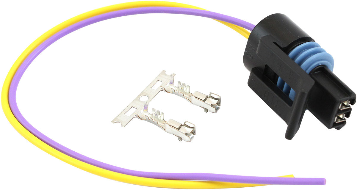 GM Black 2 Pin Multi Purpose Pigtail Connector   Includes Spare terminalsand seals