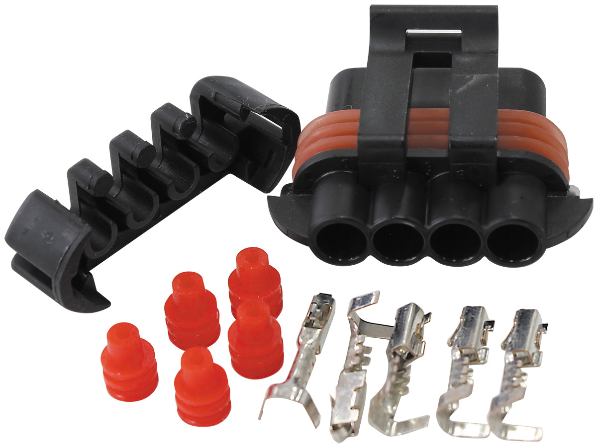 4-Pin Alternator Plug,Fits Nippon Denso Alternators  FitsGM, Holden & Early Chev Engines