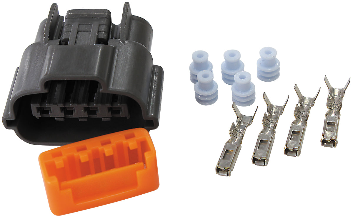4-Pin Alternator Plug,Fits Some Mitsubishi Alternators   Fitted in Mitsubishi EVO (1998-05), Hyundai & Nissan VQ35 Engines