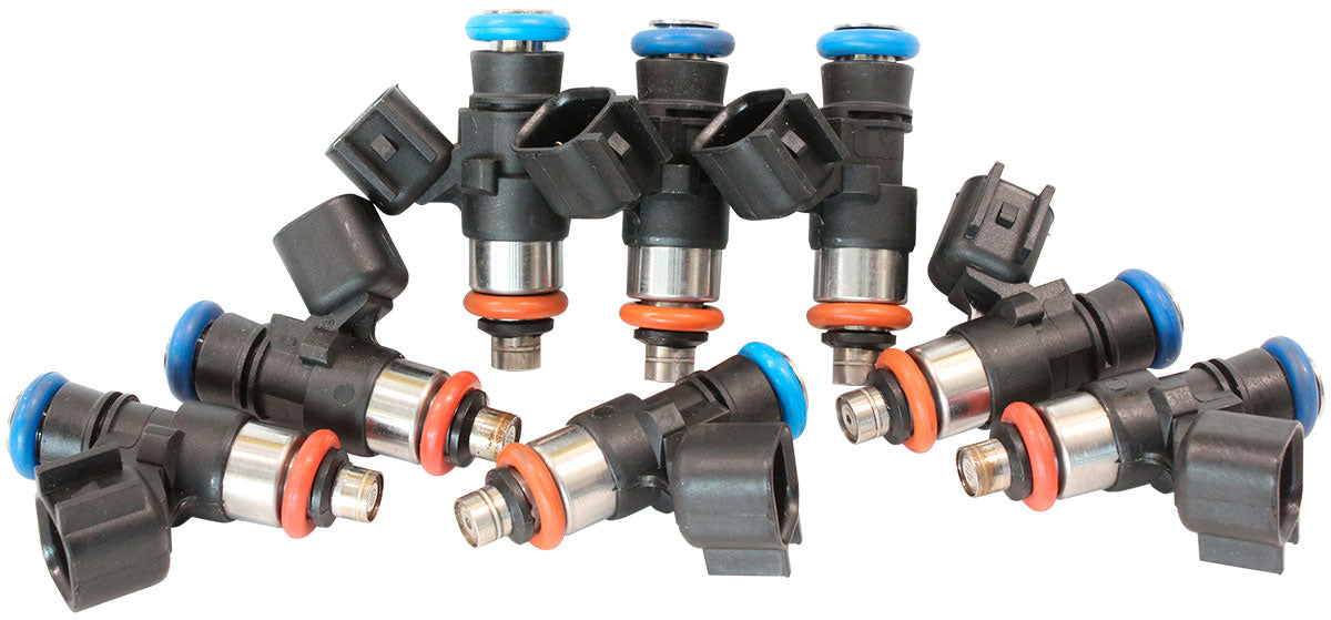 Aeroflow 850cc EV14 Short USCAR Fuel Injector, Setof 8  850 cc/min (81 lb/hr) @ 3 bar (43.5 psi)