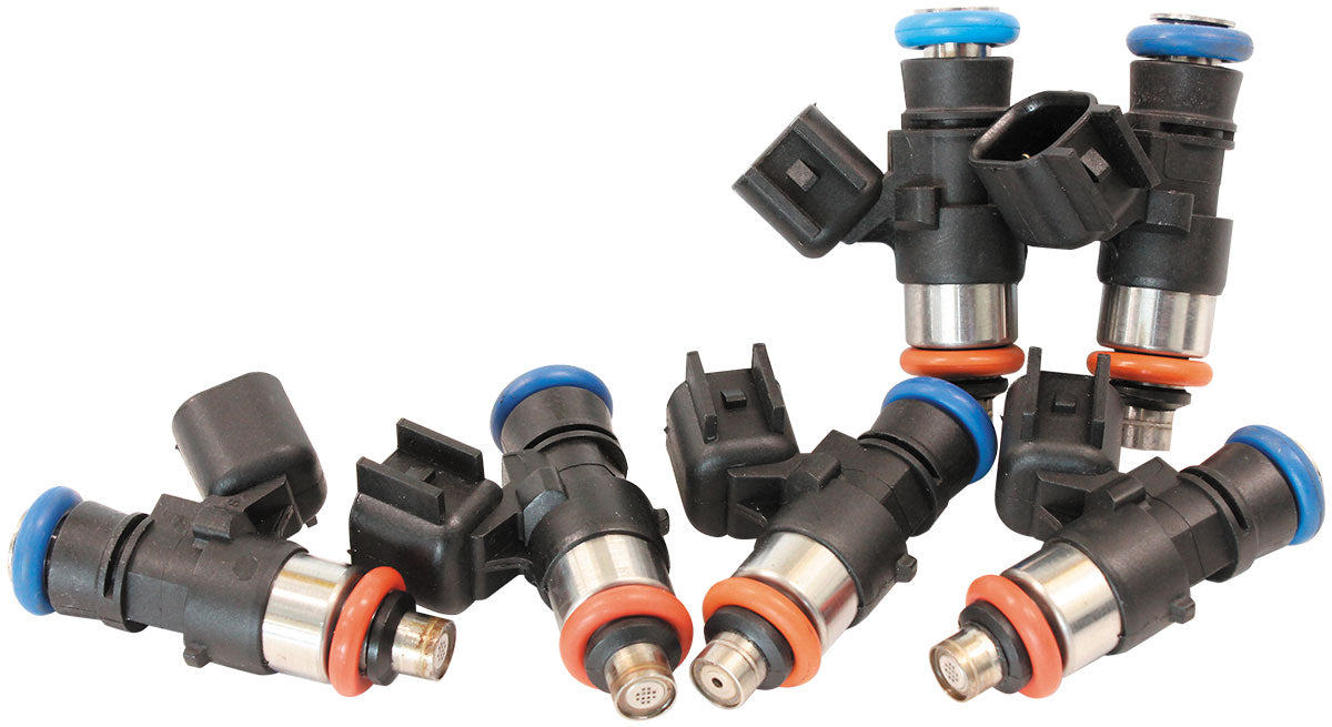 Aeroflow 1250cc EV14 Short USCAR Fuel Injector, Setof 6  1250 cc/min(114 lb/hr) @ 3 bar (43.5 psi)