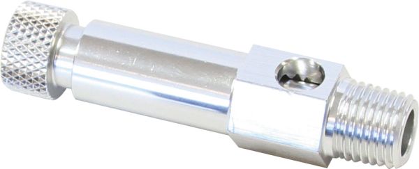 Injector Hat Adjustable Air Bleed   Silver Finish