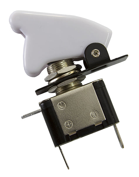 White Covered LED Rocket / Missile Switch   12v 20A