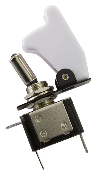 White Covered LED Rocket / Missile Switch   12v 20A