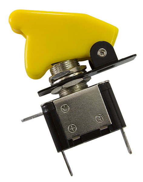 Yellow Covered LED Rocket / Missile Switch   12v 20A
