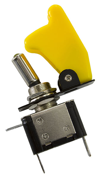 Yellow Covered LED Rocket / Missile Switch   12v 20A
