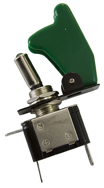 Green Covered LED Rocket / Missile Switch   12v 20A