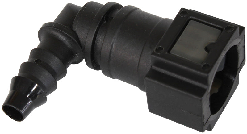 Push-On EFI Fuel Fittings   90° 5/16" push-on to 5/16" male barb