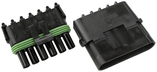 Weatherpack Connector   6 Pin Connector Suit 18-20 AWG To 14-16 AWG Wire