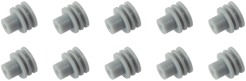 Replacement Weatherpack Wire Seal   Grey Suit 18-20 AWG Wire, 10-Pack