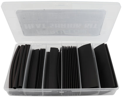 Black Heat Shrink 61 Piece Kit  4-1/4 Inch Long, 2:1 Shrink Ratio