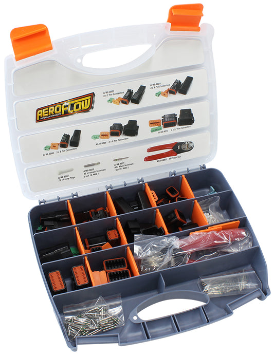 WeatherTight Connector Kit   Kit Includes 2,4,6,8,12 Pin Connectors, Terminals & Crimp Tool