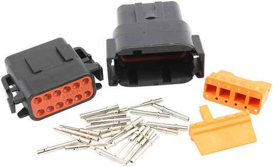 WeatherTight DTM 12 Pin Connector   Black Connector, Suit 20AWG Wire