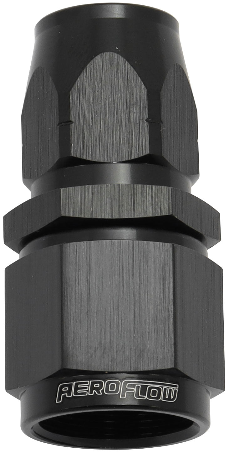 550 Series Cutter Style One Piece Straight Stepped Hose End -8AN to -6 Hose   Black Finish. Suits 100 & 450 Series Hose