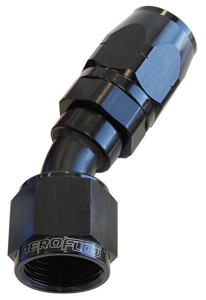 500 Series Cutter Style Swivel 30° Hose End -8AN  Black Finish. Fits 100 & 450 Series Hose