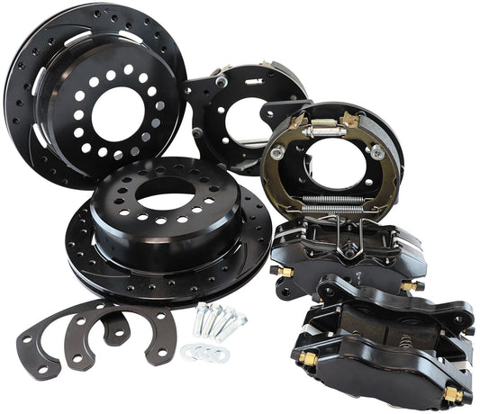 Aeroflow Ford 9" Rear Disc Brake Kit  Features Internal Handbrake Shoes