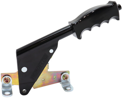Aeroflow Floor Mount Handbrake - Black Finish  Pistol Grip Handle