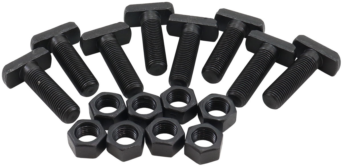 Aeroflow Axle Housing T-Bolts & Nuts  Suit Ford 9", 3/8" x 1-1/2" Overall Length (8 Pack)