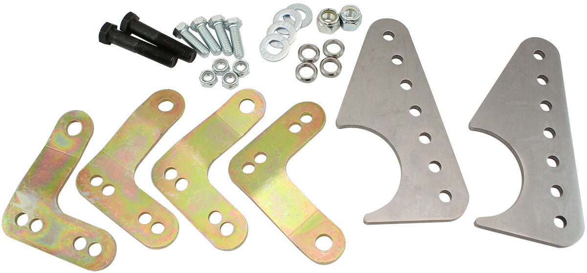 Aeroflow Universal Lower Coil Over Shock Mount Kit  Weld-On Diff & Adjustable Shock Brackets