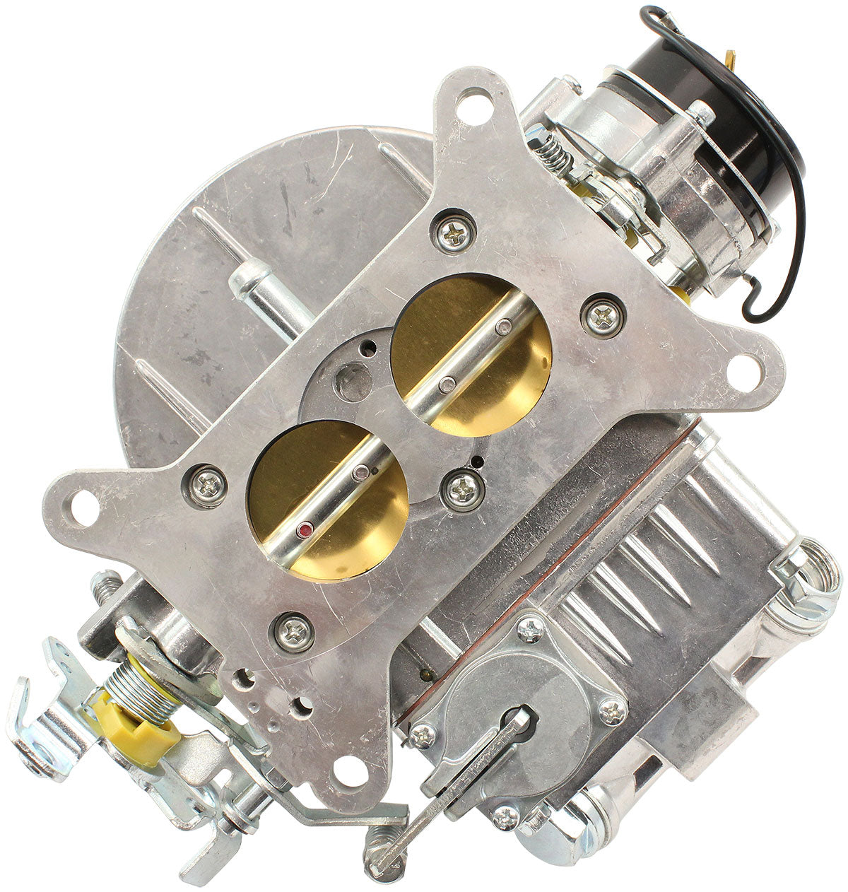 Aeroflow 350cfm 2-Barrel Street Carburettor  Electric Choke, Silver Finish