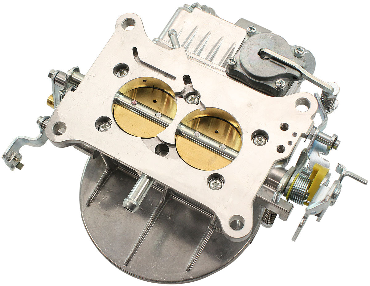 Aeroflow 500cfm 2-Barrel Street Carburettor  Manual Choke, Silver Finish