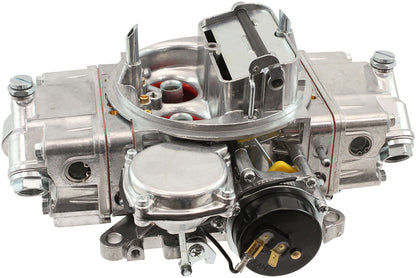 Aeroflow 570cfm 4-Barrel Street Carburettor with Vacuum Secondaries  Square bore 4150 Flange, Electric Choke, Silver Finish