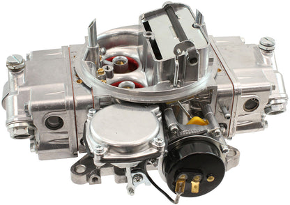 Aeroflow 670cfm 4-Barrel Street Carburettor with Vacuum Secondaries  Square bore 4150 Flange, Electric Choke, Silver Finish