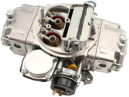 Aeroflow 670cfm 4-Barrel Street Carburettor with Vacuum Secondaries  Square bore 4150 Flange, Electric Choke, Silver Finish